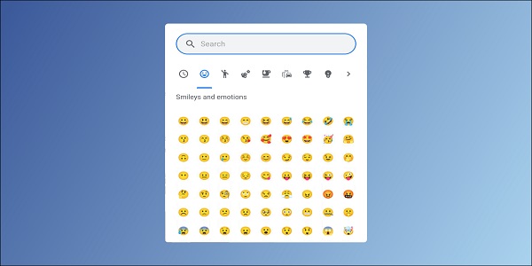 تایپ ایموجی (Emoji) در کروم بوک